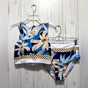 Never Worn SeaFancy Sporty High Waisted Floral Bikini